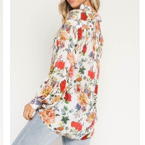 Olivacious Spring Floral Blouse - Picture 5 of 11